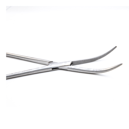 Зажим артериальный лигатурный с пологим изгибом Zenker, 285 мм Фото товара Зажим артериальный лигатурный с пологим изгибом Zenker, 285 мм