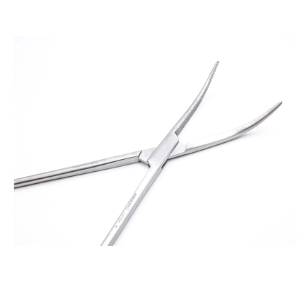 Зажим артериальный лигатурный с пологим изгибом Zenker, 285 мм Фото товара Зажим артериальный лигатурный с пологим изгибом Zenker, 285 мм