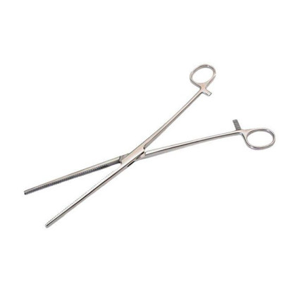 Зажим гинекологический длинный 260 мм Sammar Фото товара Зажим гинекологический длинный 260 мм Sammar