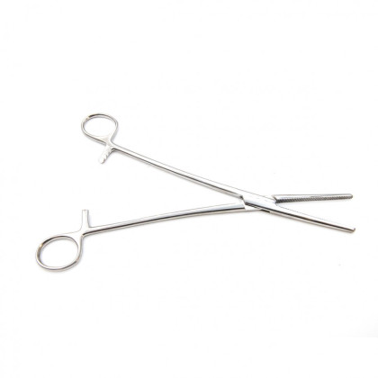 Зажим гинекологический к/о зубчатый прямой №3 220 мм Фото товара Зажим гинекологический к/о зубчатый прямой №3 220 мм