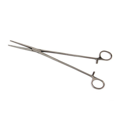 Зажим гинекологический, прямой, №2, 285 мм Фото товара Зажим гинекологический, прямой, №2, 285 мм