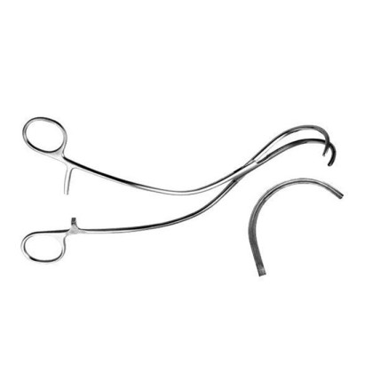 Зажим д/пережатия и сближения концов аорты, правый, детский Фото товара Зажим д/пережатия и сближения концов аорты, правый, детский