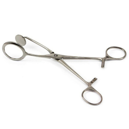 Зажим д/щек и губ с круглыми губками, 188 мм Фото товара Зажим д/щек и губ с круглыми губками, 188 мм