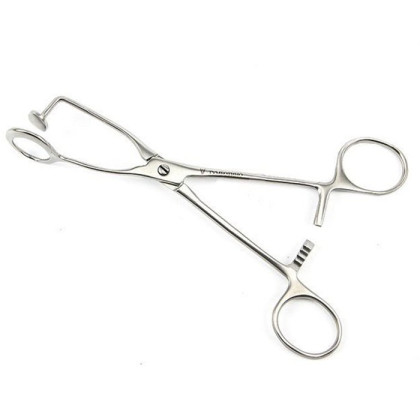 Зажим д/щек и губ с овальными губками, 177 мм Фото товара Зажим д/щек и губ с овальными губками, 177 мм