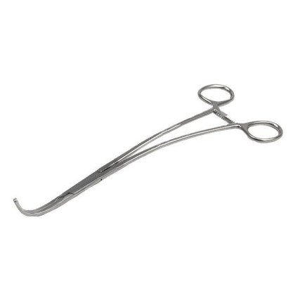 Зажим для аневризмы аорты изогнутый круто, узкий 255 мм ПТО Медтехника Фото товара Зажим для аневризмы аорты изогнутый круто, узкий 255 мм ПТО Медтехника