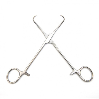 Фото товара Зажим для операционного белья (цапка) по Бакхаузу, 150 мм