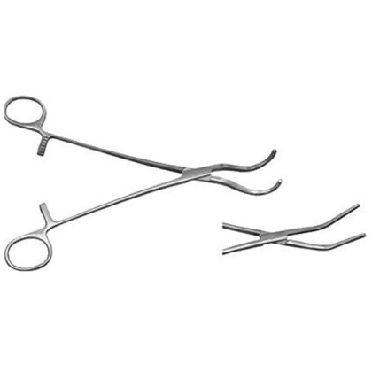 Фото товара Зажим для почечной ножки изогнутый под углом детский