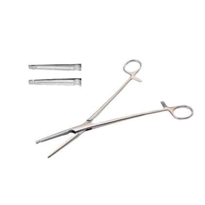 Фото товара Зажим жесткий д/влагалищных операций, прямой, 220 мм