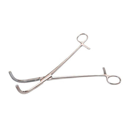 Зажим жесткий для влагалищных операций изогнутый №2, 233 мм Surgiwell Фото товара Зажим жесткий для влагалищных операций изогнутый №2, 233 мм Surgiwell