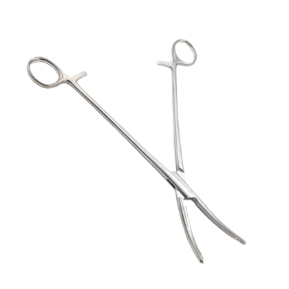 Зажим жесткий для влагалищных операций, изогнутый, №1, 219 мм. Surgiwell Фото товара Зажим жесткий для влагалищных операций, изогнутый, №1, 219 мм. Surgiwell