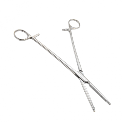 Зажим жесткий для влагалищных операций, прямой, 220 мм. Surgiwell Фото товара Зажим жесткий для влагалищных операций, прямой, 220 мм. Surgiwell