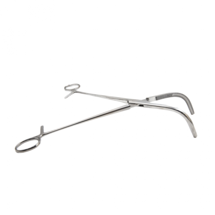 Зажим жесткий для влагалищных операций, №2, изогнутый, 233 мм. Surgiwell Фото товара Зажим жесткий для влагалищных операций, №2, изогнутый, 233 мм. Surgiwell
