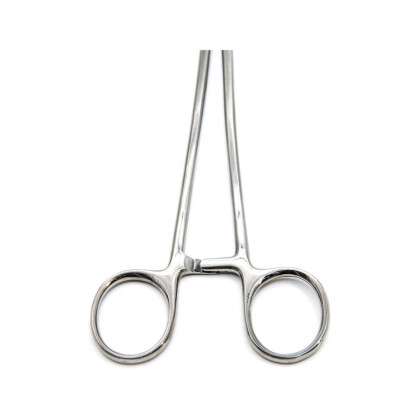 Зажим изогнутый с зубом, 280 мм. Surgiwell Фото товара Зажим изогнутый с зубом, 280 мм. Surgiwell