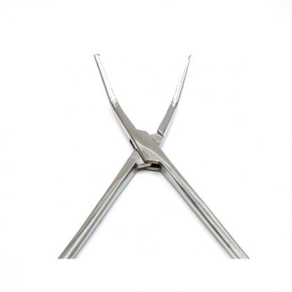 Зажим изогнутый с зубом, 280 мм. Surgiwell Фото товара Зажим изогнутый с зубом, 280 мм. Surgiwell