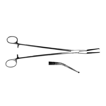 Зажим изогнутый с зубом, 280 мм Фото товара Зажим изогнутый с зубом, 280 мм