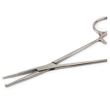 Зажим к/о 1х2 зубый, зубчатый, прямой, №2, 160 мм Фото товара Зажим к/о 1х2 зубый, зубчатый, прямой, №2, 160 мм