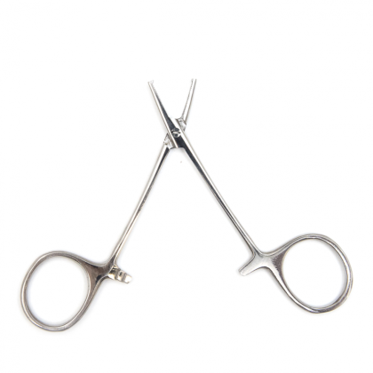 Фото товара Зажим к/о глазной, прямой с зубом, 84 мм