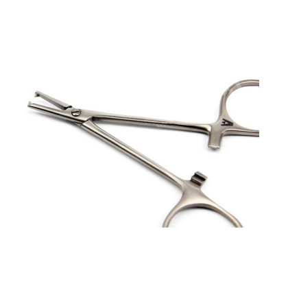 Фото товара Зажим к/о глазной, прямой с зубом, 84 мм