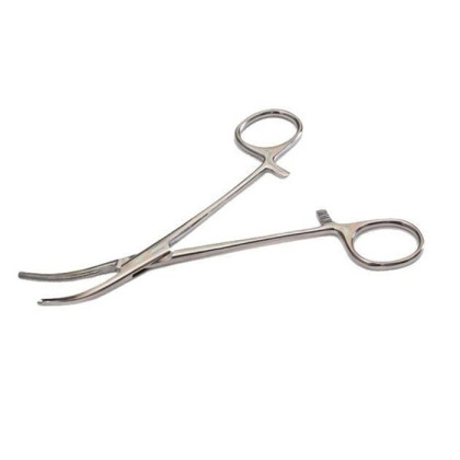 Фото товара Зажим к/о с атравматической насечкой изогнутый Surgiwell
