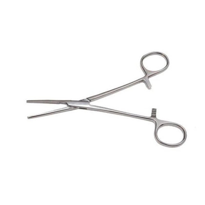 Фото товара Зажим к/о с атравматической насечкой прямой 160 мм Surgiwell