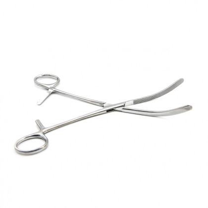 Фото товара Зажим кишечный эластичный для детей, изогнутый, 175 мм. Surgiwell