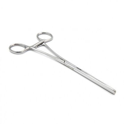 Фото товара Зажим кишечный эластичный для детей, прямой, 175 мм. Surgiwell