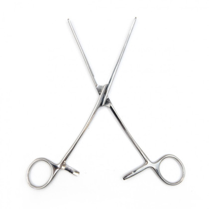 Фото товара Зажим кишечный эластичный для детей, прямой, 175 мм. Surgiwell