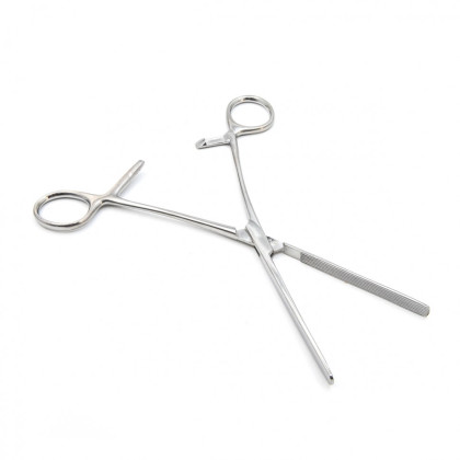 Фото товара Зажим кишечный эластичный для детей, прямой, 175 мм. Surgiwell