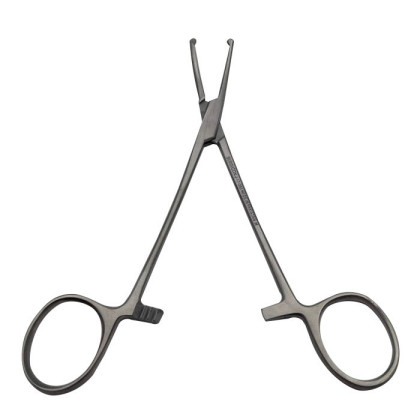 Зажим кровоостанавливающий 1х2 зубый зубчатый изогнутый N 1 150мм Фото товара Зажим кровоостанавливающий 1х2 зубый зубчатый изогнутый N 1 150мм