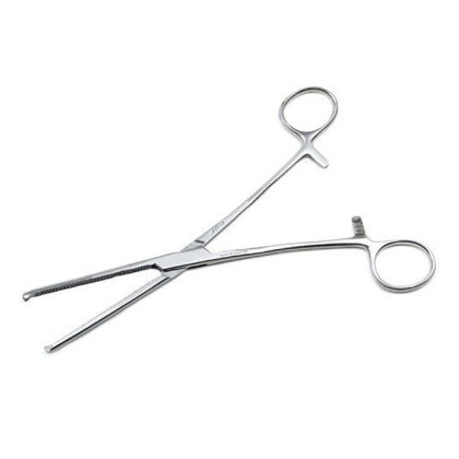 Зажим кровоостанавливающий 1х2 зубый зубчатый прямой N3 200мм Фото товара Зажим кровоостанавливающий 1х2 зубый зубчатый прямой N3 200мм