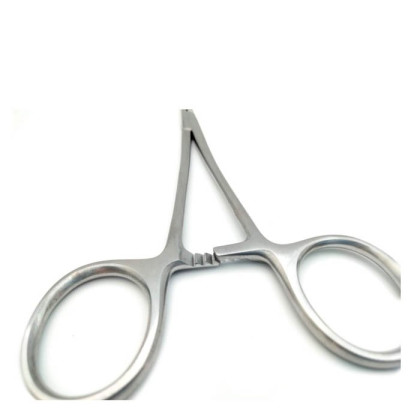 Зажим кровоостанавливающий 1х2 зубый зубчатый прямой для новорожденных 125мм Фото товара Зажим кровоостанавливающий 1х2 зубый зубчатый прямой для новорожденных 125мм