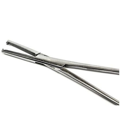 Зажим кровоостанавливающий 1х2 зубый зубчатый прямой №1 150 мм Фото товара Зажим кровоостанавливающий 1х2 зубый зубчатый прямой №1 150 мм