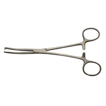 Зажим кровоостанавливающий 1х2-зубый зубчатый изогнутый №2 ПТО Медтехника Фото товара Зажим кровоостанавливающий 1х2-зубый зубчатый изогнутый №2 ПТО Медтехника