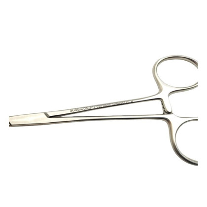 Зажим кровоостанавливающий Москит изогнутый для новорожденных 125 мм Surgicon Фото товара Зажим кровоостанавливающий Москит изогнутый для новорожденных 125 мм Surgicon