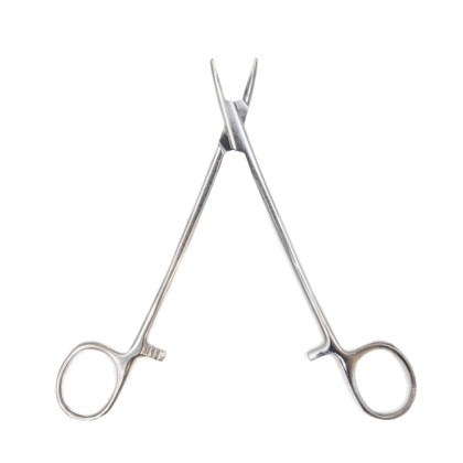 Фото товара Зажим кровоостанавливающий "Москит", сосудистый, изогнутый по плоскости, детский, 165 мм. Surgiwell