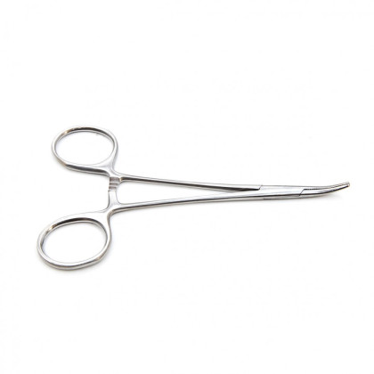 Фото товара Зажим кровоостанавливающий "Москито", изогнутый для новорожденных, 127мм. Surgiwell