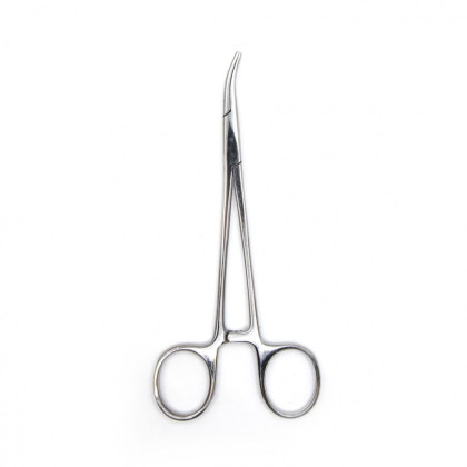 Фото товара Зажим кровоостанавливающий "Москито", изогнутый по ребру, 160 мм. Surgiwell