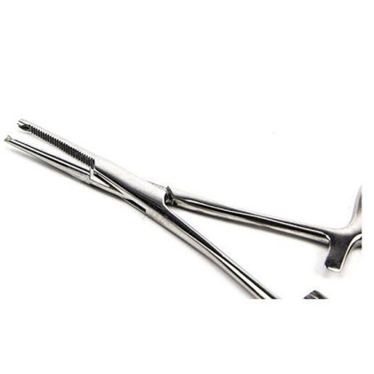 Зажим кровоостанавливающий глазной прямой с зубом 84 мм ПТО Медтехника Фото товара Зажим кровоостанавливающий глазной прямой с зубом 84 мм ПТО Медтехника