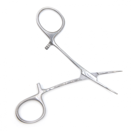 Зажим кровоостанавливающий зубчатый изогнутый 10 см Mikro-Mosquito Surgicon Фото товара Зажим кровоостанавливающий зубчатый изогнутый 10 см Mikro-Mosquito Surgicon