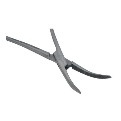 Зажим кровоостанавливающий зубчатый изогнутый N 1 158мм Surgicon Фото товара Зажим кровоостанавливающий зубчатый изогнутый N 1 158мм Surgicon