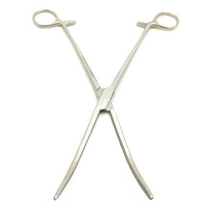 Зажим кровоостанавливающий зубчатый изогнутый N 3 270мм Фото товара Зажим кровоостанавливающий зубчатый изогнутый N 3 270мм