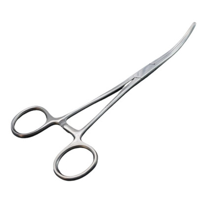 Зажим кровоостанавливающий зубчатый изогнутый N2 200 мм Фото товара Зажим кровоостанавливающий зубчатый изогнутый N2 200 мм