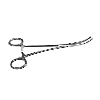 Фото товара Зажим кровоостанавливающий зубчатый изогнутый № 2 196 мм (Бильрот)