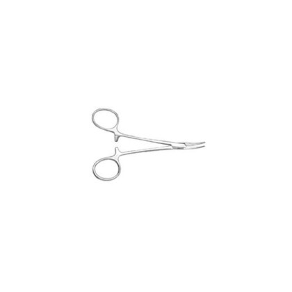 Зажим кровоостанавливающий изогнутый, 125 мм Фото товара Зажим кровоостанавливающий изогнутый, 125 мм