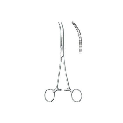 Фото товара Зажим кровоостанавливающий по Pean (Пеана), изогнутый, 14 см KLS Martin