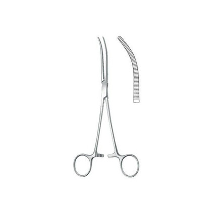 Фото товара Зажим кровоостанавливающий по Pean (Пеана), изогнутый, 16,5 см KLS Martin