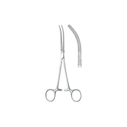 Фото товара Зажим кровоостанавливающий по Pean (Пеана), изогнутый, 18,5 см KLS Martin