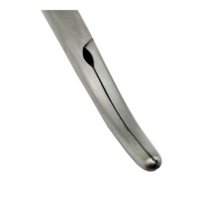 Зажим кровоостанавливающий с атравматической насечкой изогнутый 160мм Surgicon Фото товара Зажим кровоостанавливающий с атравматической насечкой изогнутый 160мм Surgicon