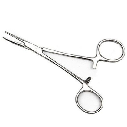 Зажим кровоостанавливающий типа Москит изогнутый по плоскости, 125 мм ПТО Медтехника Фото товара Зажим кровоостанавливающий типа Москит изогнутый по плоскости, 125 мм ПТО Медтехника