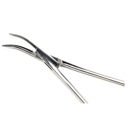 Зажим кровоостанавливающий типа Москит изогнутый по ребру ПТО Медтехника Фото товара Зажим кровоостанавливающий типа Москит изогнутый по ребру ПТО Медтехника